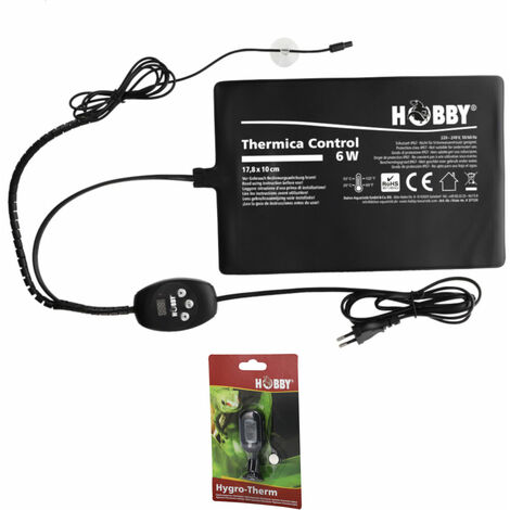 Hobby Thermica Control 6 W inkl. Hygro-Therm - Heizmatte + Hygrometer / Thermometer (1/5)