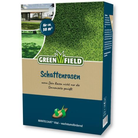 Greenfield Schattenrasen, Mantelsaat Vital - 1 kg schattentoleranter Rasensamen