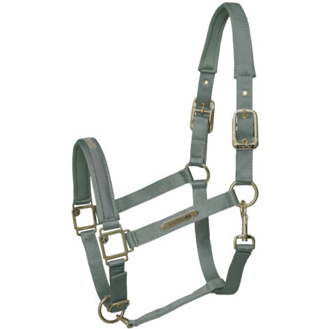 Kieffer Nylonhalfter unterlegt - Stallhalfter Satin Shine, Mint - Vollblut