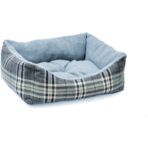 Aumüller Plüschsofa Schottland Grau, 60 cm - kuscheliges Hundesofa (1/2)