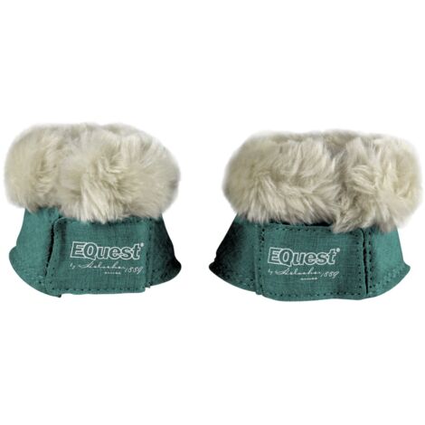 EQuest Hufglocke Melange speziell für Mini-Shettys, 2er Set - Bottle Green (1/3)