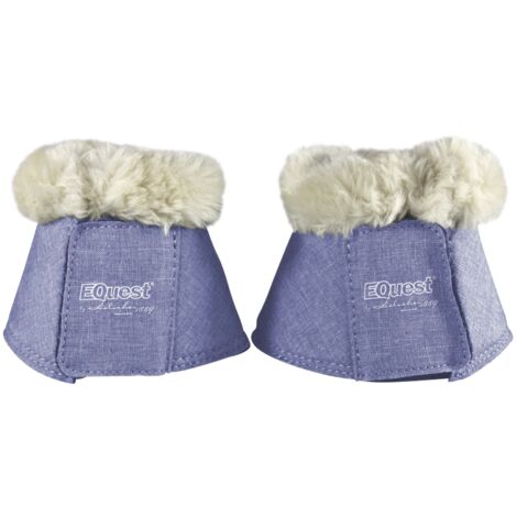 EQuest Hufglocke Melange speziell für Shettys, 2er Set - Light Blue (1/3)