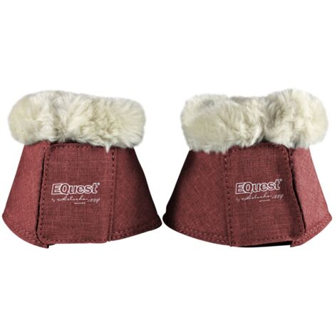 EQuest Hufglocke Melange speziell für Shettys, 2er Set - Bordeaux (1/3)