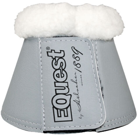 EQuest Hufglocke Soft für Pferde, 2er Set - Grau/Weiß, XXL (1/2)