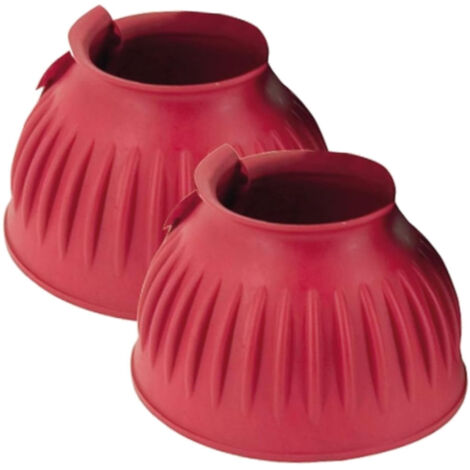 CATAGO Hufglocken GUMMI, 2 Stück - rot - XXL (1/2)