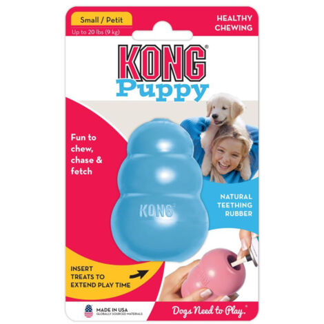 KONG Welpenspielzeug Puppy S - natürliches Kauspielzeug für kleine Hunde