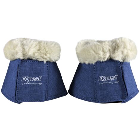 EQuest Hufglocke Melange speziell für Shettys, 2er Set - Navy (1/3)