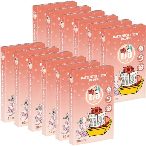 Lov&Ed Katzentoilettenbeutel, 12x 10 Stück Beutel für Katzentoiletten (1/2)