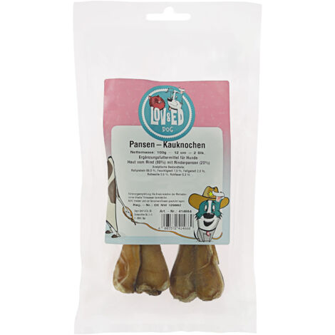 Lov&Ed Pansen-Kauknochen für Hunde, 2 Stück - 100g