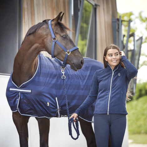 Horse Guard Abschwitzdecke für Pferde - navy - 125 cm (1/3)