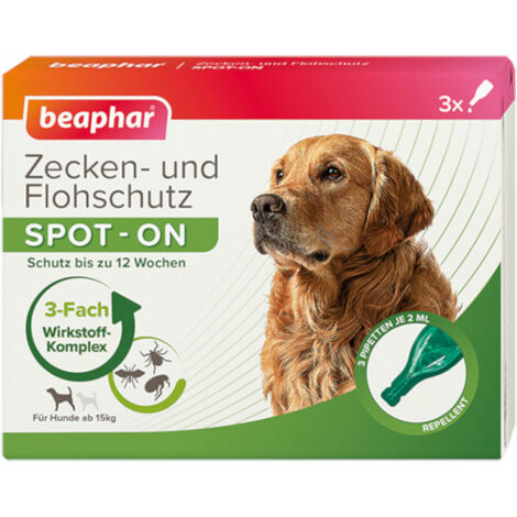 Beaphar Zecken- und Flohschutz SPOT-ON 3 x 2 ml für große Hunde ab 15 kg (1/5)