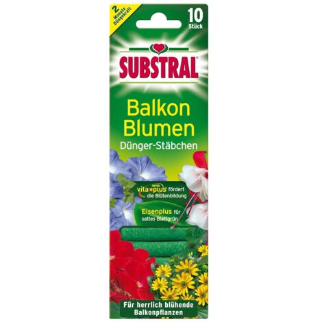 Substral Dünger-Stäbchen für Balkonpflanzen - 10 Stück (1/2)