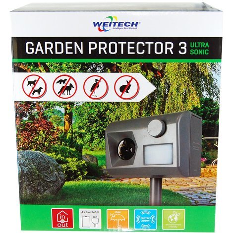 Weitech-Garden Protector 2 inklusive 4 Heitech Mono/D Batterien Marder Waschbär 