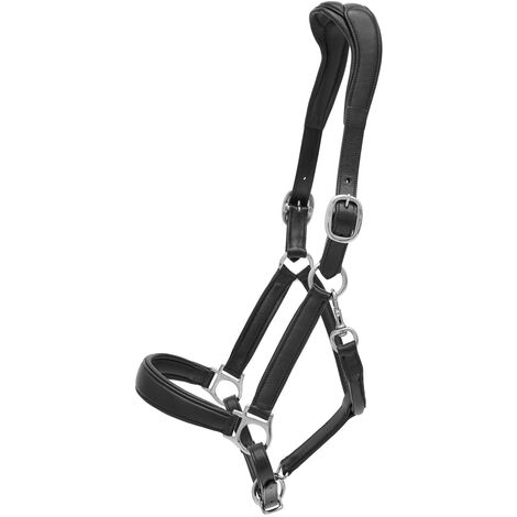 Kieffer Stallhalfter Ultrasoft® Deluxe, Leder - schwarz - Warmblut Extra