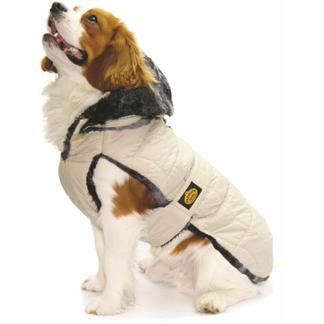 Fashion Dog Steppmantel für Hunde - Beige - 27 cm