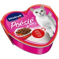 Vitakraft Katzenfutter Poesie - 15x Huhn und Gartengemüse + 15x Rind und Karotte