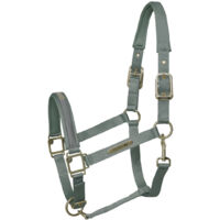 Kieffer Nylonhalfter unterlegt - Stallhalfter Satin Shine, Mint - Pony