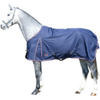 EQuest Outdoordecke Halifax für Pferde mit Fleecefutter, navy - 155 cm
