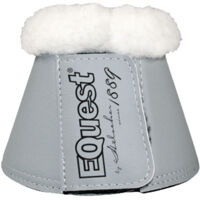 EQuest Hufglocke Soft für Pferde, 2er Set - Grau/Weiß, L