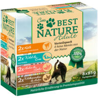 Best Nature Multi-Pack Nassfutter für Katzen, 8x 85g