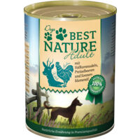 Best Nature Adult, Nassfutter für Hunde, 400g - mit Wild, Huhn und Nudeln