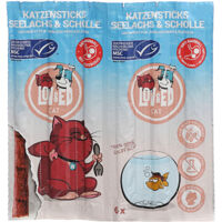Lov&Ed Cat - Katzensticks Seelachs & Scholle, 30 g - 6 Stück
