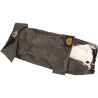 Fashion Dog Hundemantel mit Kunstpelz-Futter - Grau - 75 cm