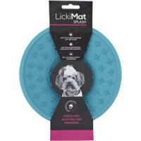 LickiMat Splash - Schleckschale aus Naturgummi für Hunde und Katzen - türkis - 20 cm