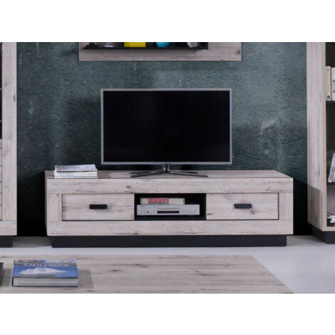 Otis - tv-schrank - graues holz - 170 cm - moderner stil - holz / grau (1/4)
