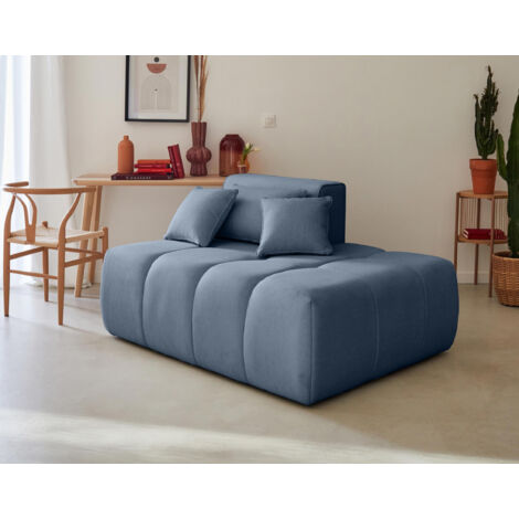 Caracas - sitzelement rechts - aus stoff - blau (1/5)