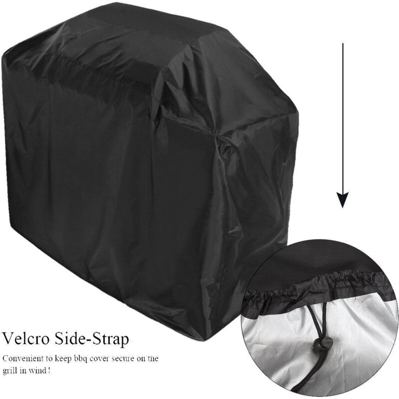 Copertura Per Barbecue Da Esterno In Tessuto Oxford 210D – Impermeabile, Anti-UV, Con Coulisse, Per Griglie Da 114,3 A 190,5 Cm, Dimensioni 144,8x61x116,8 Cm