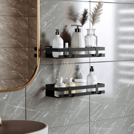 Nicchia Da Doccia In Acciaio Inox 304 - 30x30 Cm, Da Incasso, Finitura Nichel Spazzolato, Per Bagno E Cucina