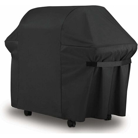 Copertura per Barbecue 152x76x122cm 420D Oxford Copertura Protettiva per Barbecue Anti-UV/Anti-acqua/Anti-umidità Impermeabile per Barbecue da Esterno per Weber Brinkmann Nero