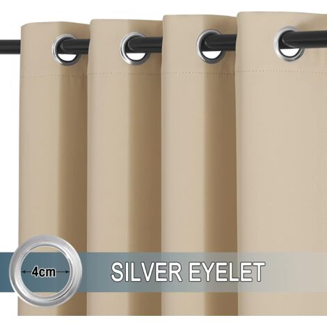 Tenda Da Esterno Rosnek Beige, 243x132 Cm, Impermeabile E Antiventro, Con Occhielli In Acciaio E Fondo Zavorrato, Per Balcone E Terrazzo - 6