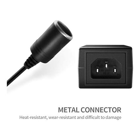 Convertitore di tensione da 220 V a 12 V: 180 W/15 A Adattatore di alimentazione per auto, inverter, ventola integrata con adattatore per presa accendisigari, frigorifero per auto (180 pezzi