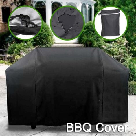 Telo Copri Barbecue 170x61x117cmcm Nero Telo Copri Barbecue Impermeabile 210D Telo Protettivo per Barbecue Anti-UV Anti-acqua Anti-umidità per Weber Holland