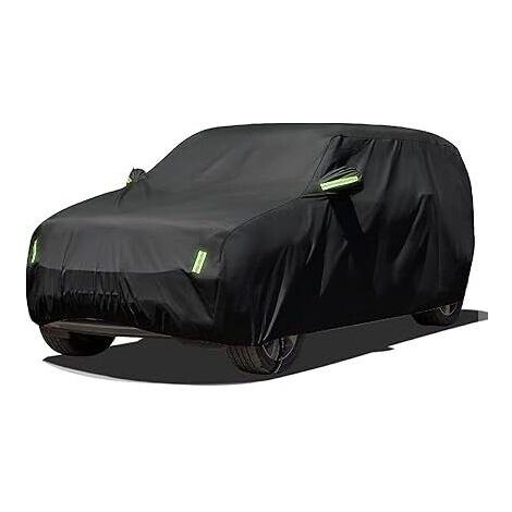 Telo copriauto 540x175x150cm Telo copriauto esterno Telo copriauto impermeabile contro sole anti-UV neve polvere telone copriauto SUV nero XL