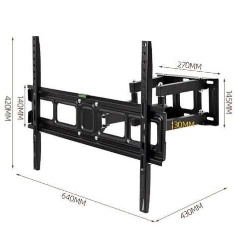 TG. Up to 32) VIVO Supporto da parete per doppio monitor regolabile