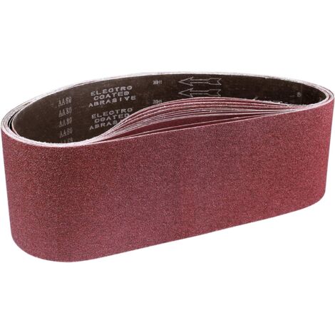 Nastro abrasivo 150 x 1220 mm, nastri abrasivi misti (grana 80/120/150/240/400) per levigatrici a nastro, 5 pezzi, nastro abrasivo per levigatrice