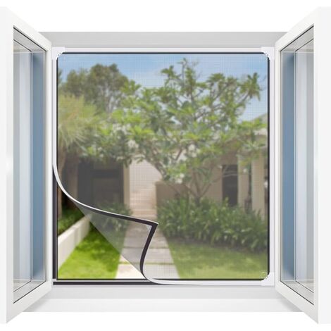4 Pezzi Zanzariere Per Finestre Con Velcro 130x150 Cm - Protezione Insetti Nero Invisibile