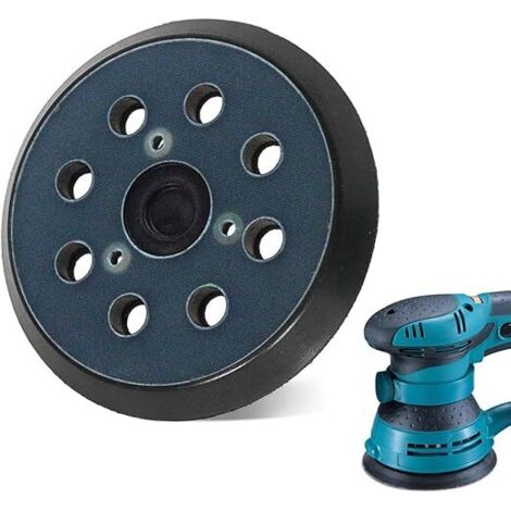 Set Di 2 Platorelli Abrasivi Da 125 Mm A 8 Fori Per Levigatrici Rotoorbitali Compatibili Con Makita M9204 Bo5030 Bo5031 Dbo180z Bo8041 Dbo180rmj Bo5041 Bo5010 Bo50111 Bo5012 92351241