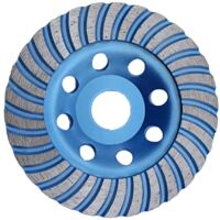 Disco diamantato universale da 125 mm per smerigliatrice angolare - Levigatura di calcestruzzo, marmo, granito, pietra, mattoni - Muratura, intonaco, massetto - Disco abrasivo ad alte prestazioni