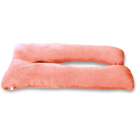 Coussin de Grossesse Velours - 140x80 cm Rose Bananair