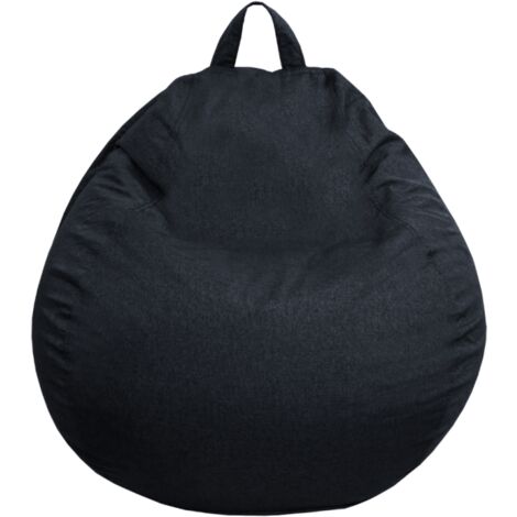 Pouf Poire déhoussable - 105x85 cm Noir Bananair Fabriqué en France