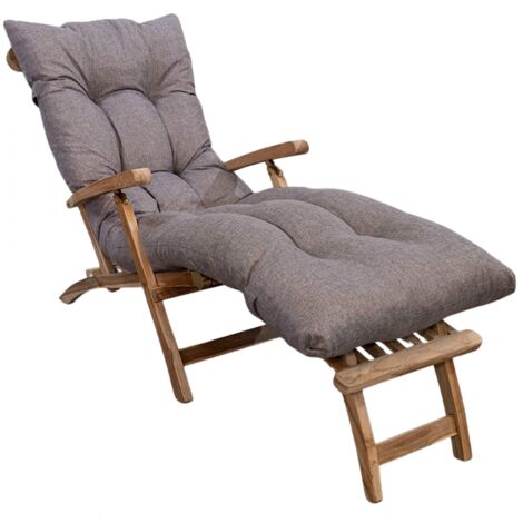 Coussin Bain de Soleil - 185x60x15 cm Beige Bananair Fabriqué en France