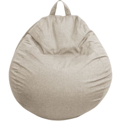 Pouf Poire déhoussable - 80x70 cm Beige Bananair Fabriqué en France