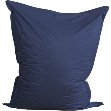Pouf extérieur imperméable déhoussable anti-UV - 140x180 cm Bleu Bananair Fabriqué en France