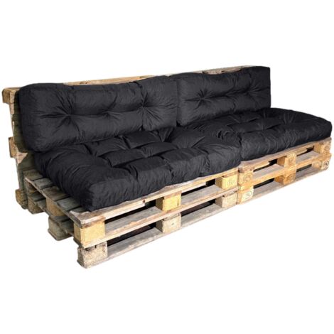 Coussin Palette - LOT X2 Noir Bananair Fabriqué en France