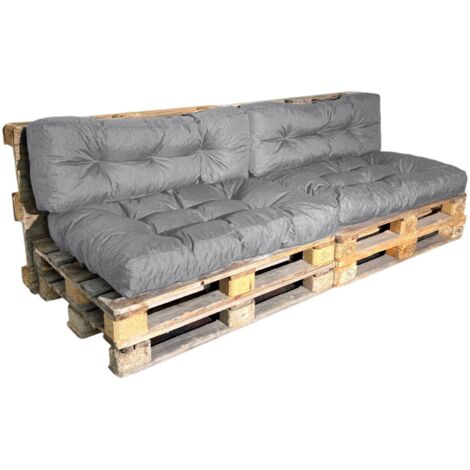 Coussin Palette - LOT X2 Gris Bananair Fabriqué en France