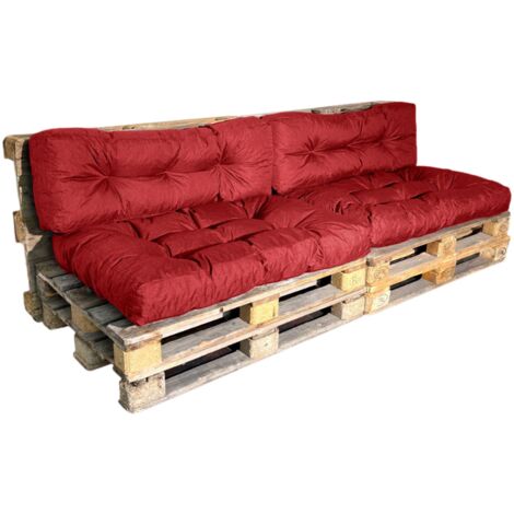 Coussin Palette - LOT X2 Rouge Bananair Fabriqué en France
